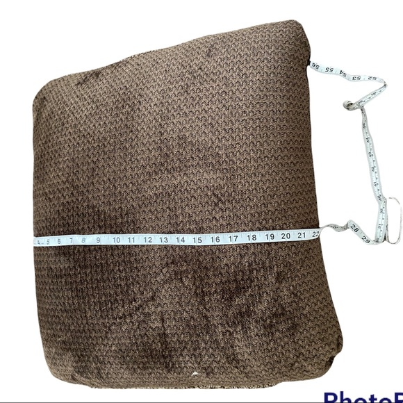 FOUR Ashley Furniture | NEW Dark Brown decorative feather insert thrown pillows - Picture 8 of 9